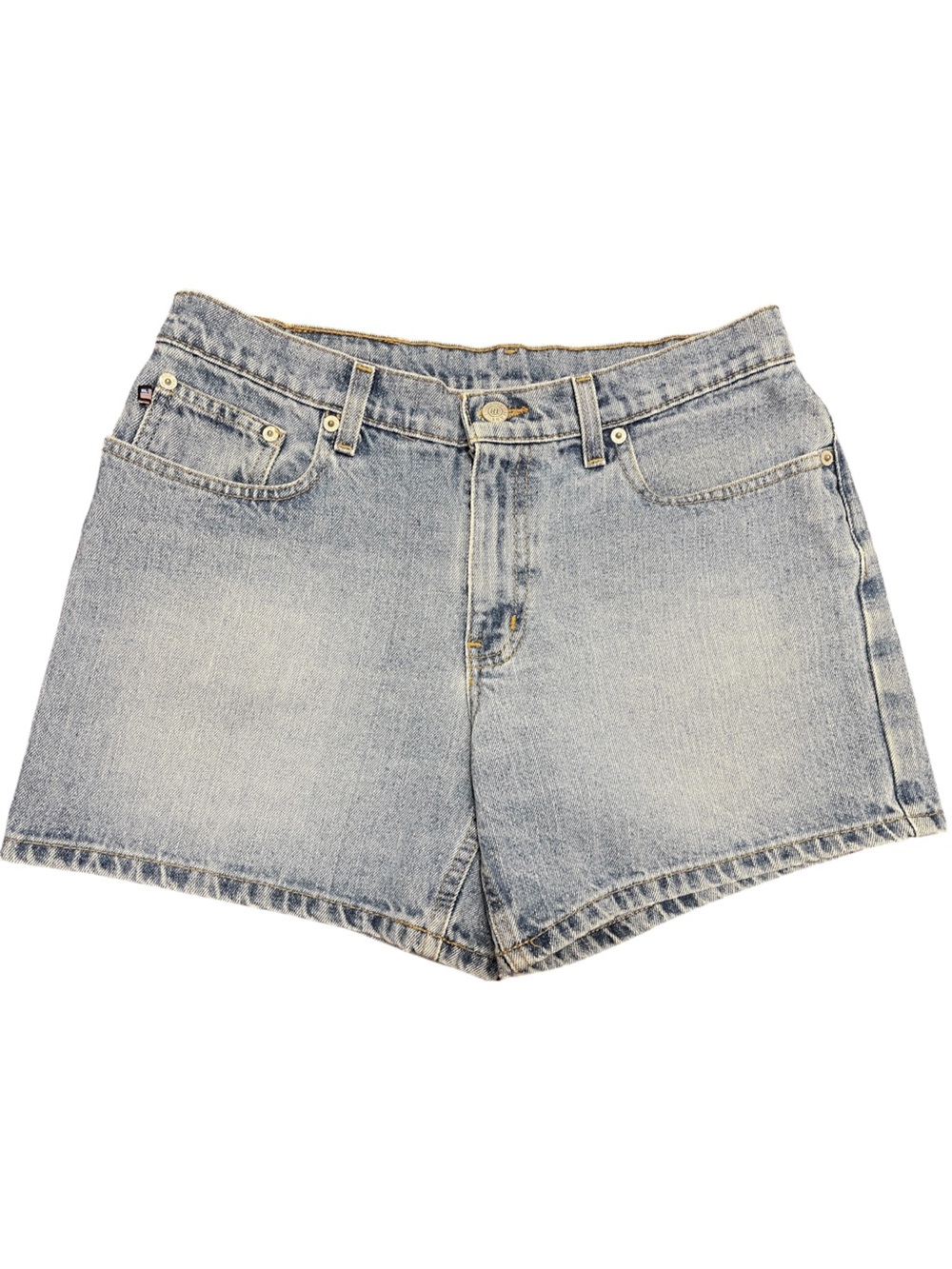 Vintage Polo by Ralph Lauren Light Blue Wash Denim Jean Saturday Shorts Size 6